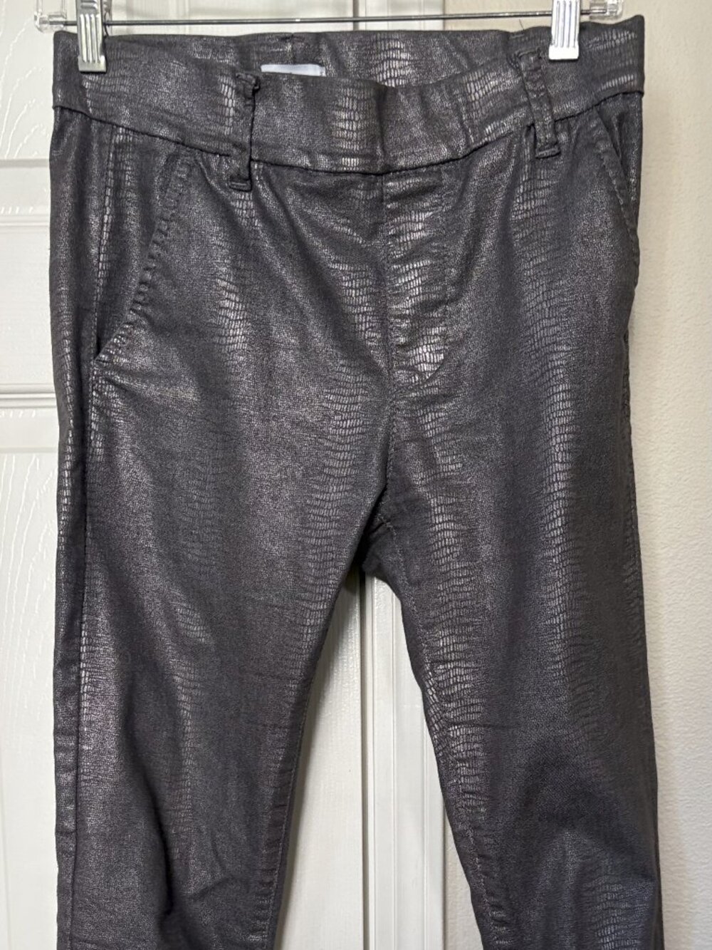 Bevy Flog full length metallic snakeskin pants in Size 24